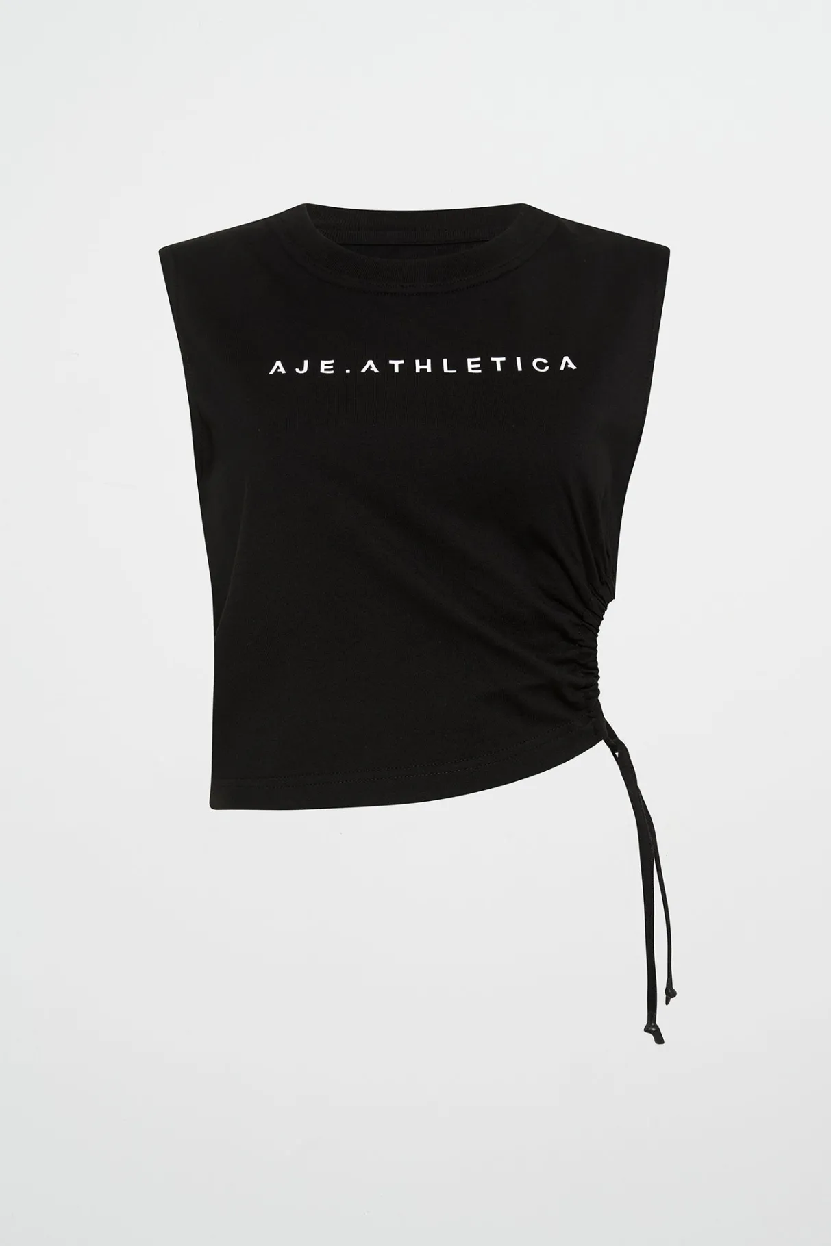 drawcord_cut_out_tank__1.webp Shop Aje ATHLETICA Drawcord Cut Out Tank 158 Black