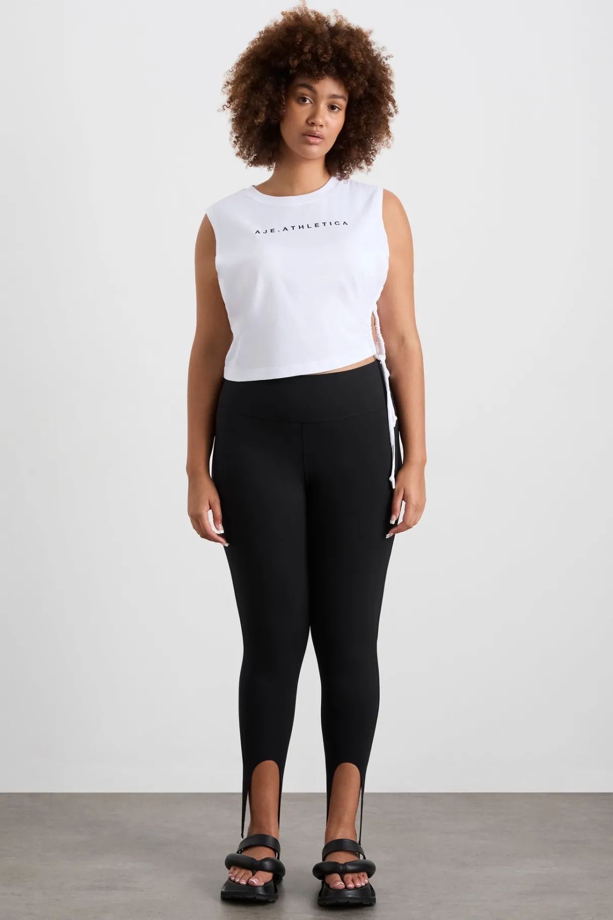 drawcord_cut_out_tank__10-1.webp Clearance Aje ATHLETICA Drawcord Cut Out Tank 158 White