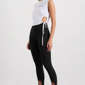 Clearance Aje ATHLETICA Drawcord Cut Out Tank 158 White