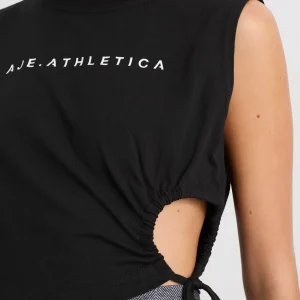 Shop Aje ATHLETICA Drawcord Cut Out Tank 158 Black