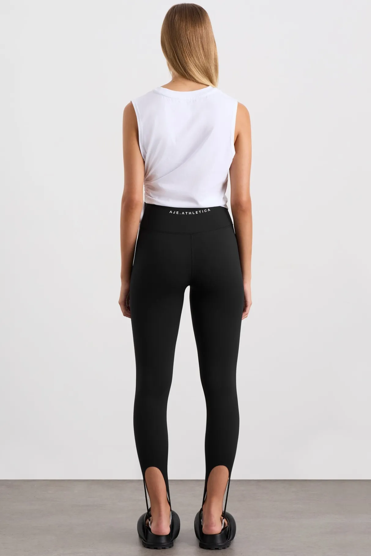 drawcord_cut_out_tank__4-1.webp Clearance Aje ATHLETICA Drawcord Cut Out Tank 158 White