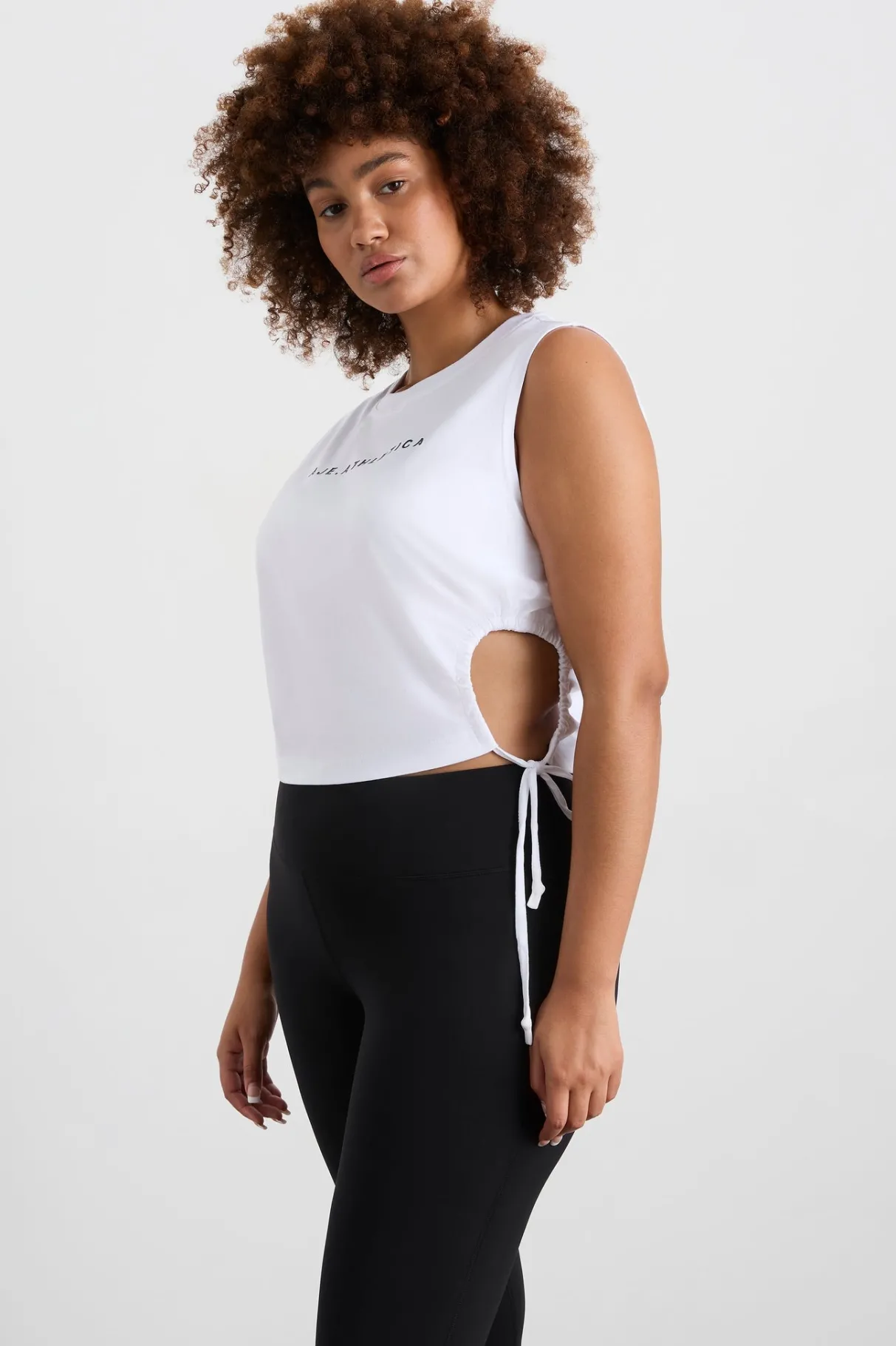 drawcord_cut_out_tank__9-1.webp Clearance Aje ATHLETICA Drawcord Cut Out Tank 158 White