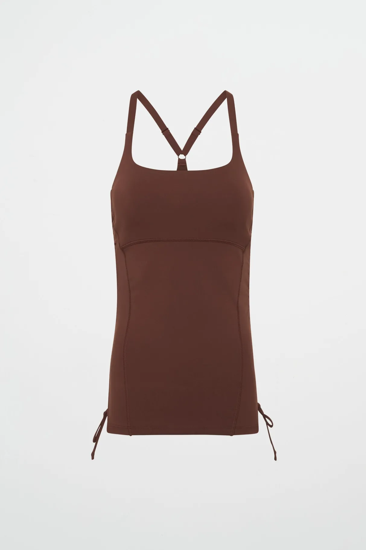 drawcord_racerback_tank__1.webp Hot Aje ATHLETICA Drawcord Racerback Tank 128 Dark Chocolate