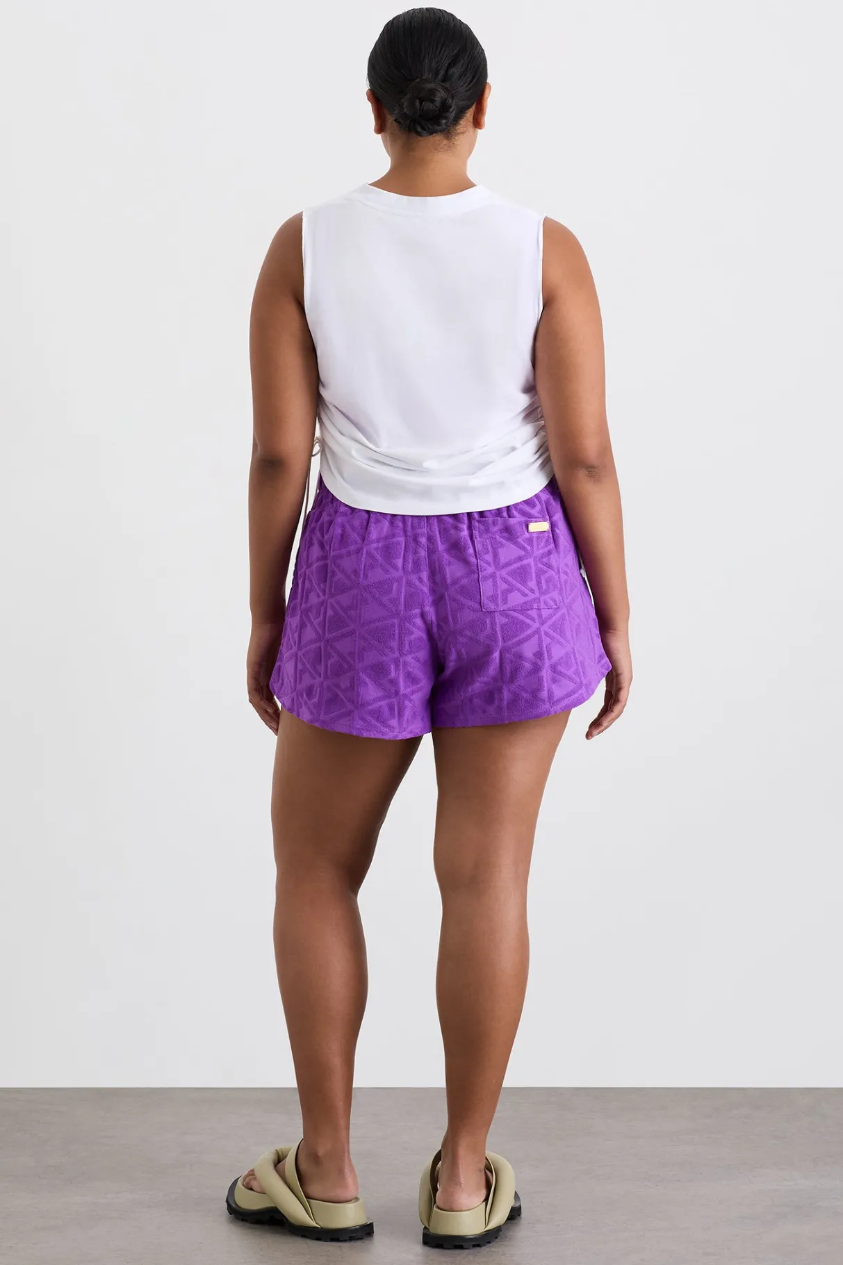 drawcord_tank__10-1.webp Discount Aje ATHLETICA Drawcord Tank 131 White Ultra Violet