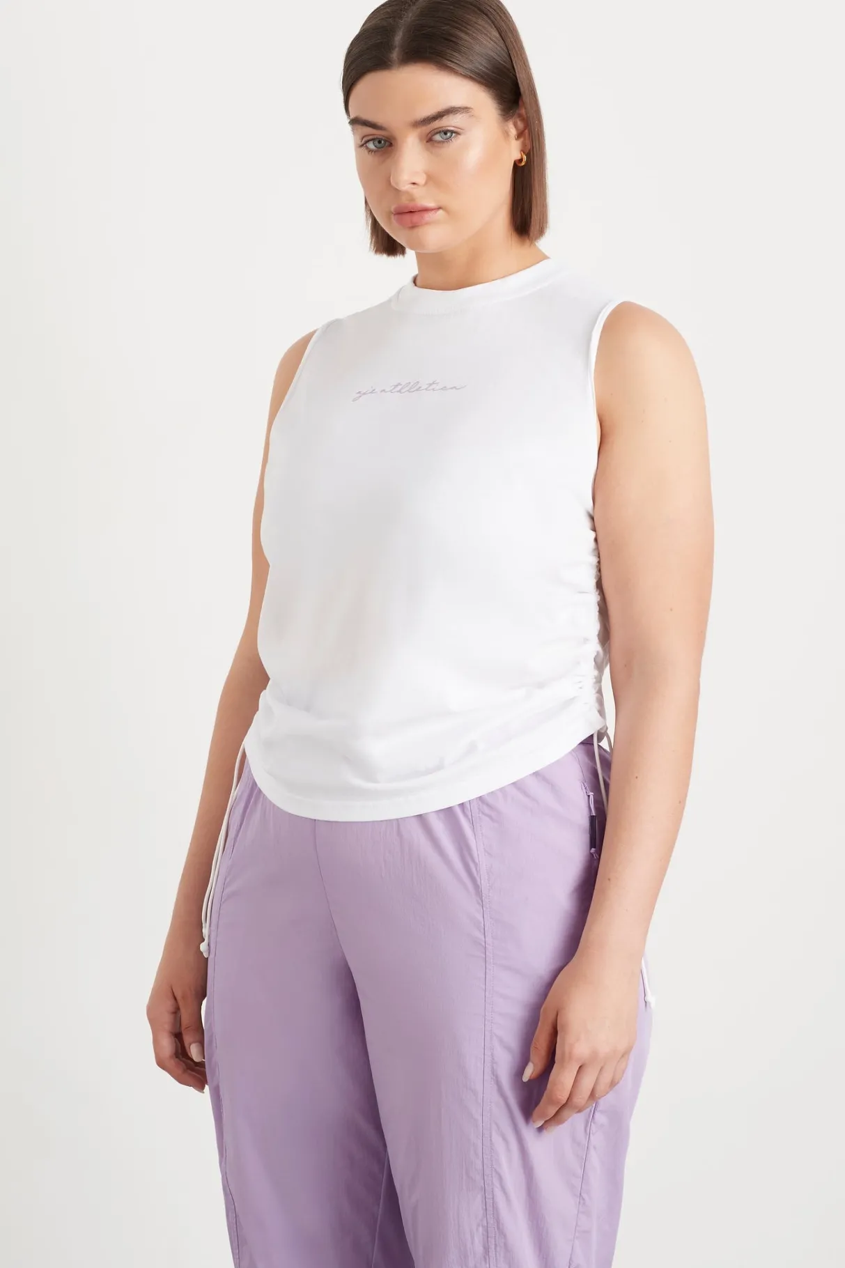 drawcord_tank__11-1.webp Cheap Aje ATHLETICA Drawcord Tank 131 White/Lavender