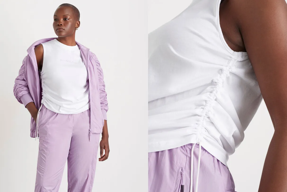 drawcord_tank__15-1.webp Cheap Aje ATHLETICA Drawcord Tank 131 White/Lavender