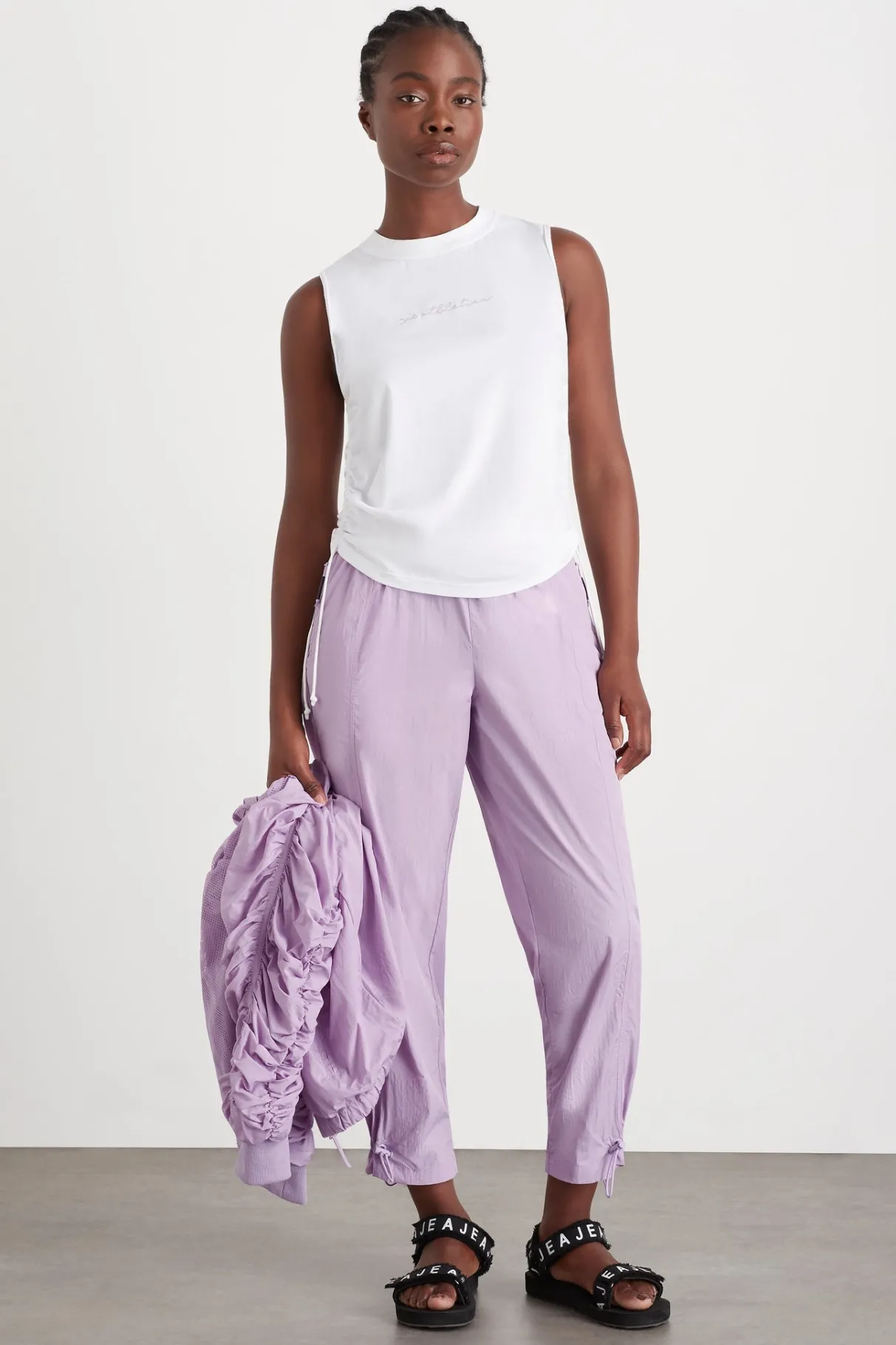 drawcord_tank__3-2.webp Cheap Aje ATHLETICA Drawcord Tank 131 White/Lavender