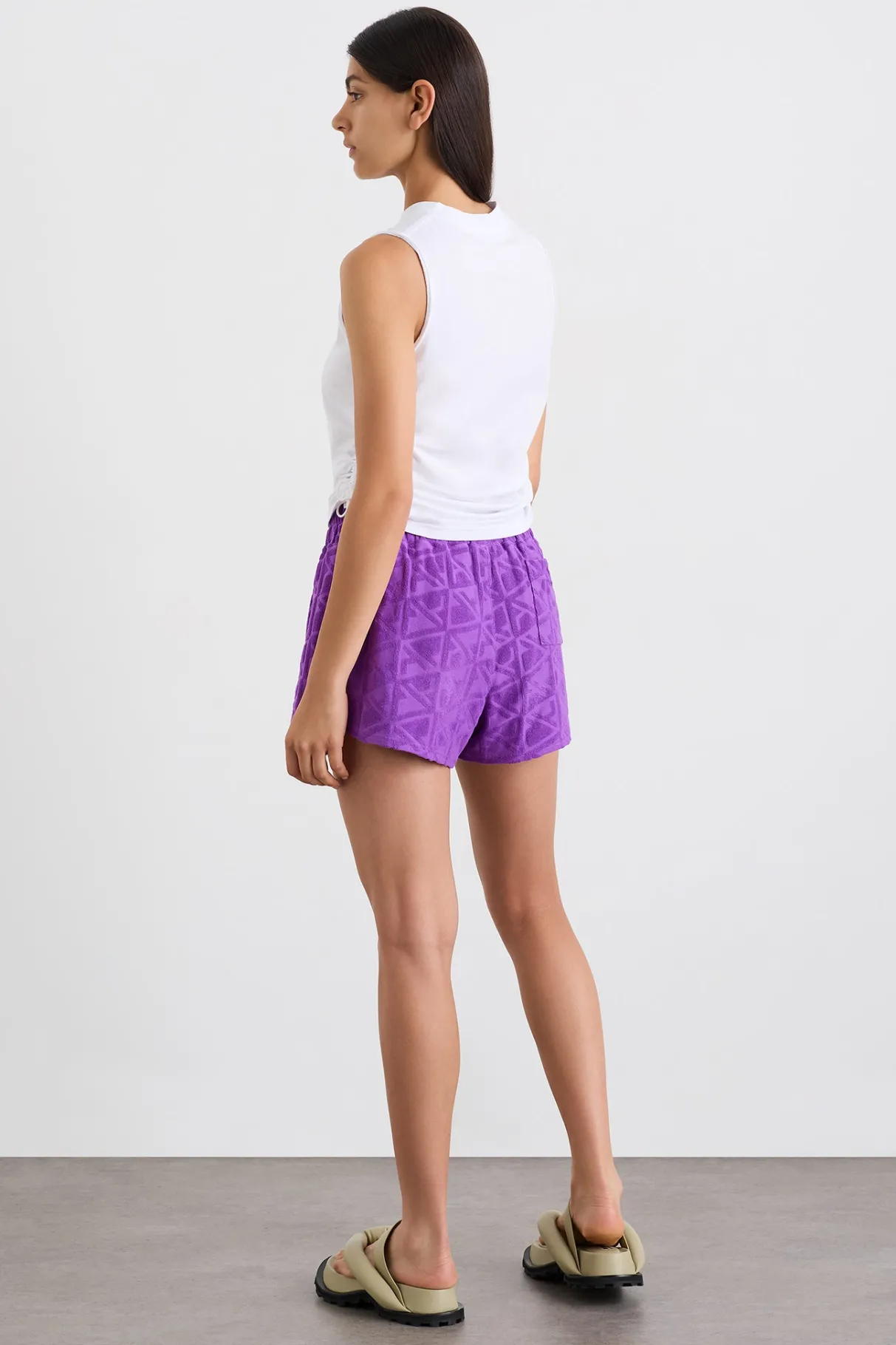 drawcord_tank__5-1.webp Discount Aje ATHLETICA Drawcord Tank 131 White Ultra Violet