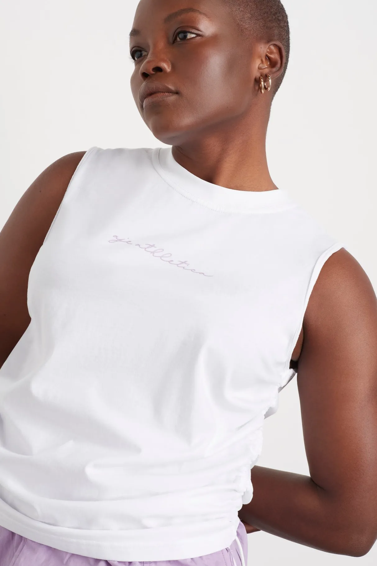 drawcord_tank__9-2.webp Cheap Aje ATHLETICA Drawcord Tank 131 White/Lavender