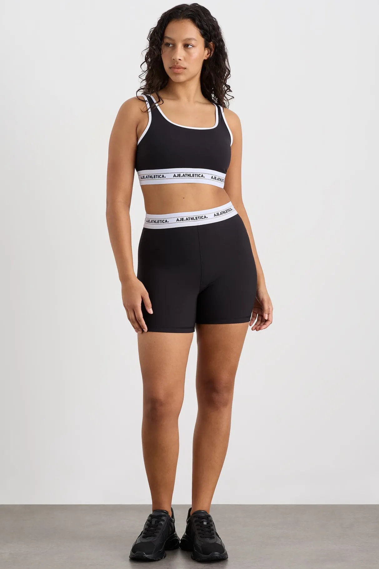 elastic_logo_bike_shorts__4.webp Outlet Aje ATHLETICA Elastic Logo Bike Shorts 601 Black