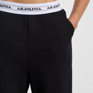 Shop Aje ATHLETICA Elastic Logo Trackpants 502 Black