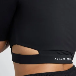 Cheap Aje ATHLETICA Elasticated Cut Out Tee 195 Black