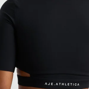 Cheap Aje ATHLETICA Elasticated Cut Out Tee 195 Black