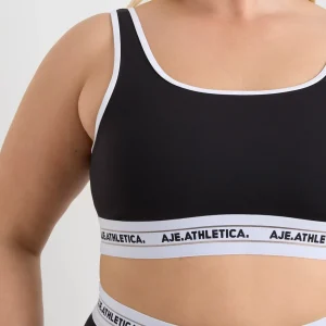 Shop Aje ATHLETICA Elasticated Sports Bra 337 Black
