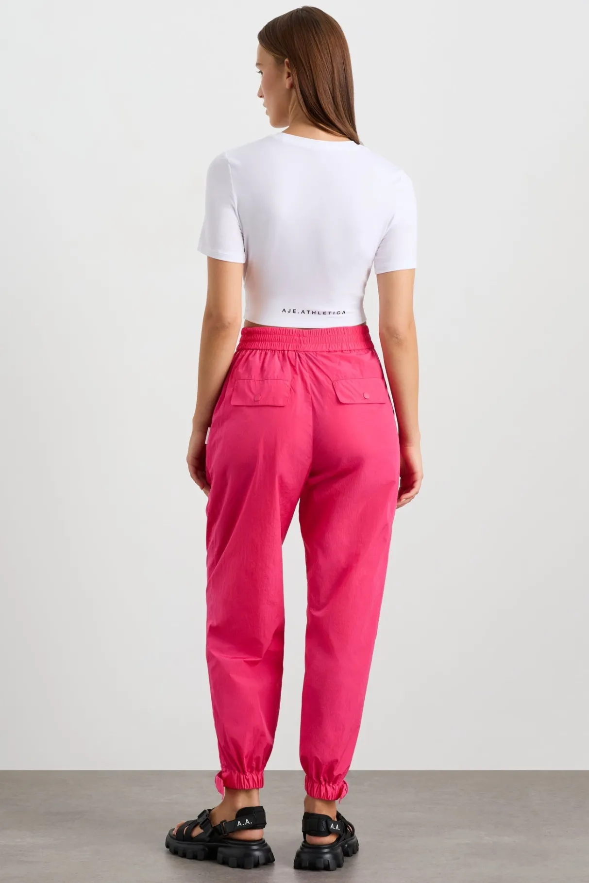 elasticated_spray_pant__5.webp Outlet Aje ATHLETICA Elasticated Spray Pant 517 Made You Blush