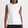 Sale Aje ATHLETICA Embossed Classic Logo Tank 101 White