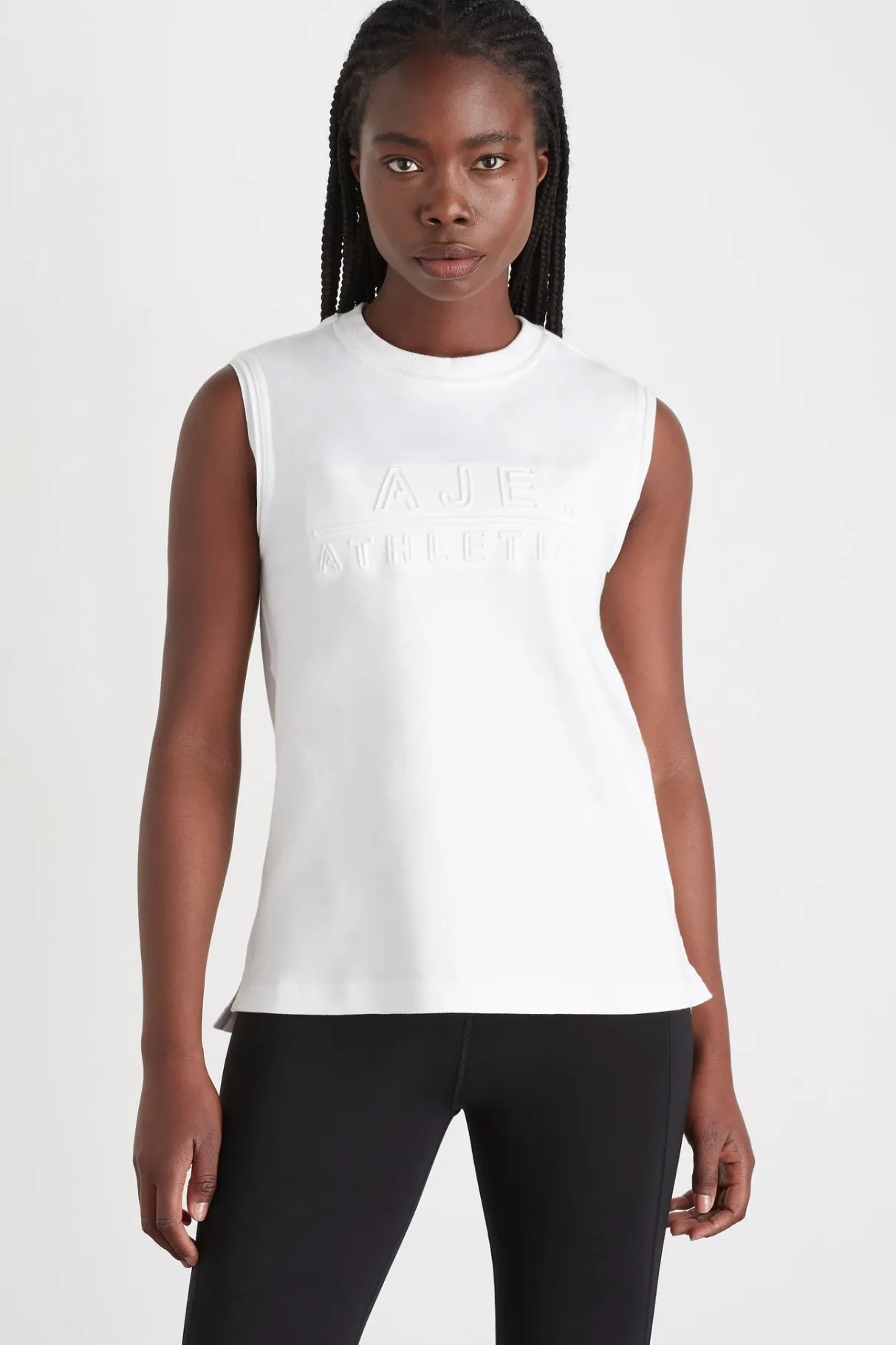embossed_classic_logo_tank__0.webp Sale Aje ATHLETICA Embossed Classic Logo Tank 101 White