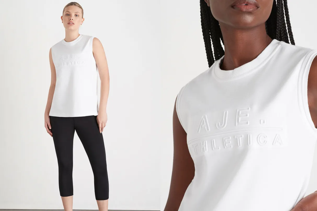embossed_classic_logo_tank__13.webp Sale Aje ATHLETICA Embossed Classic Logo Tank 101 White
