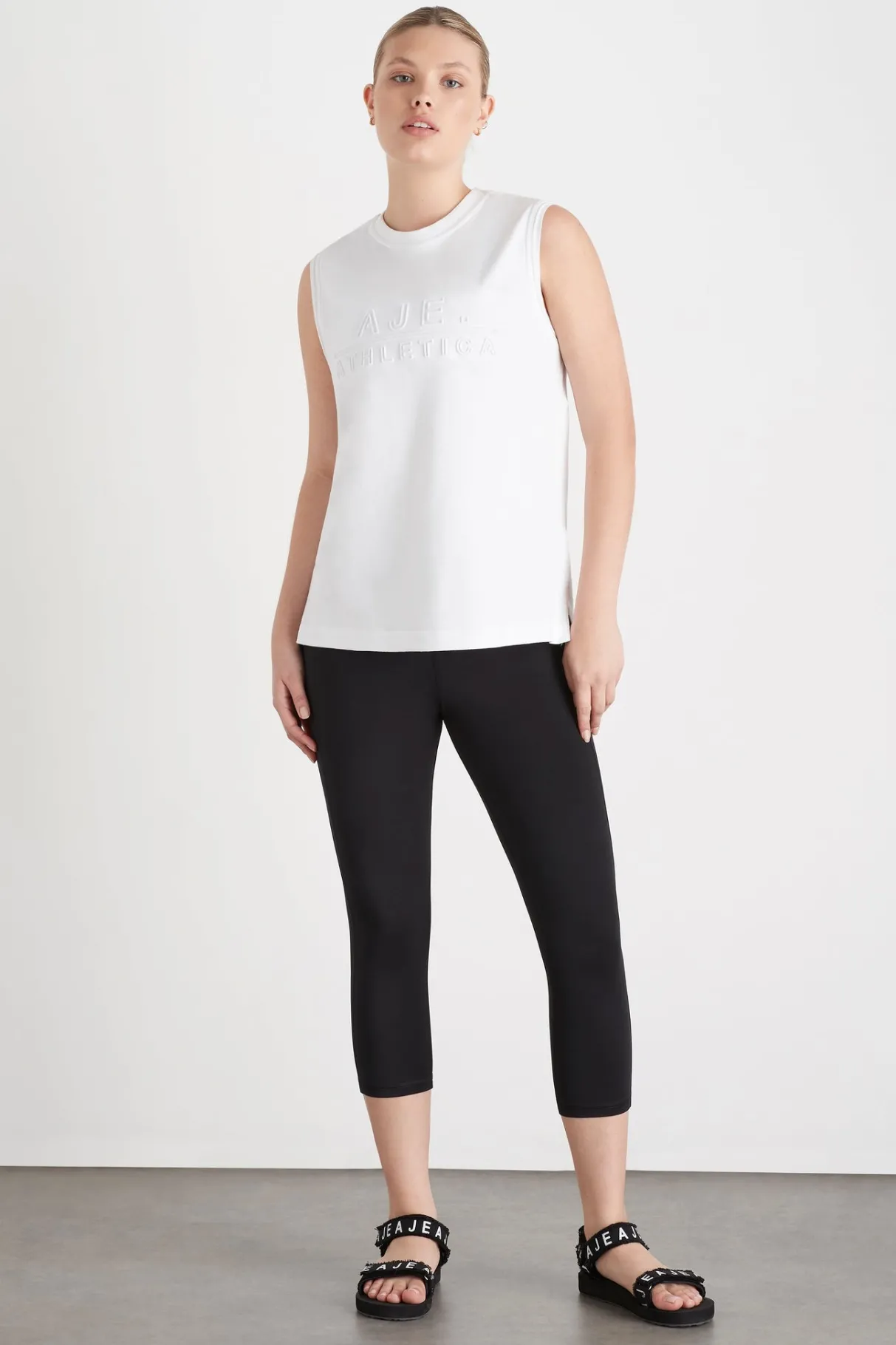 embossed_classic_logo_tank__6.webp Sale Aje ATHLETICA Embossed Classic Logo Tank 101 White