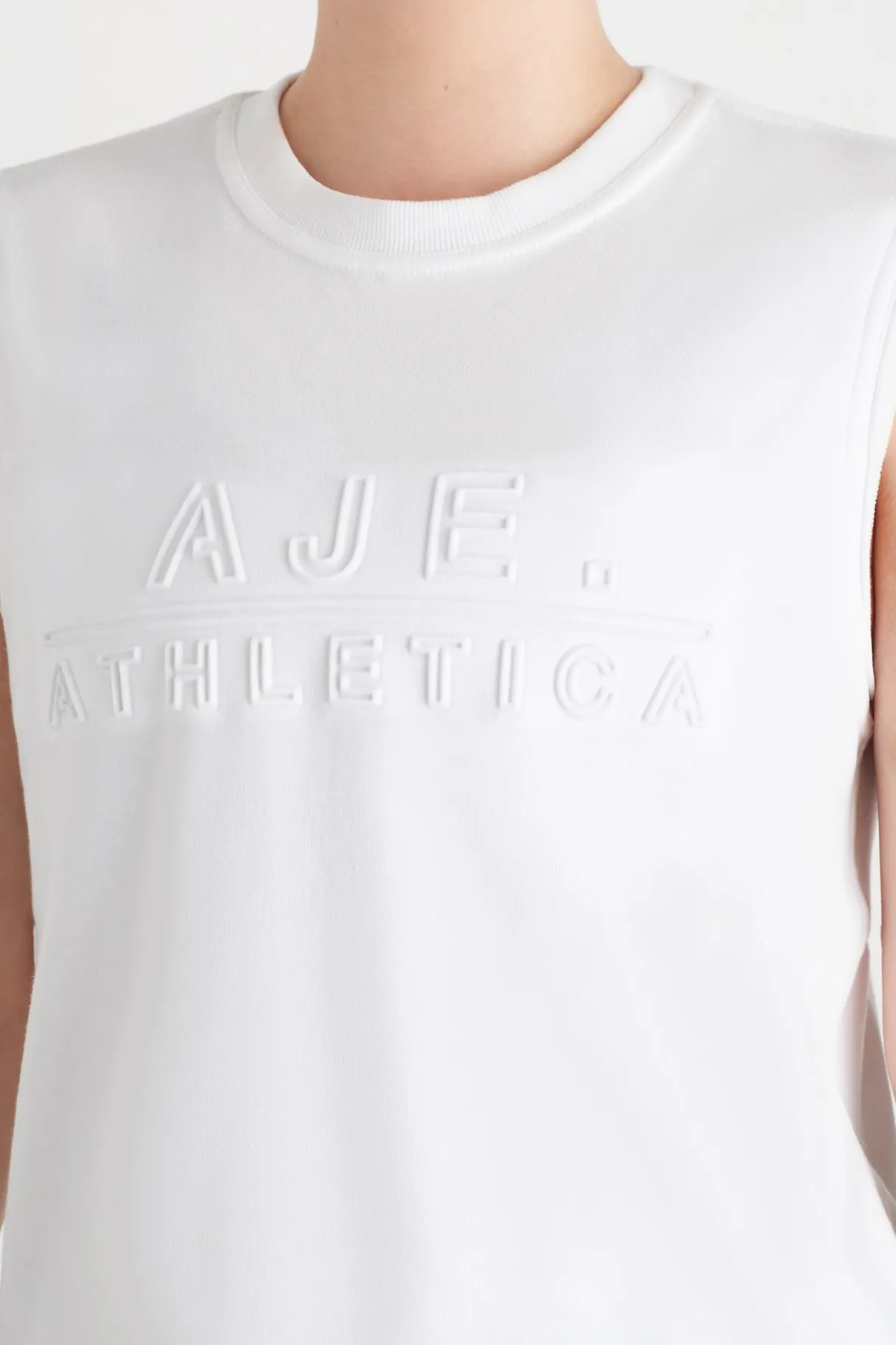 embossed_classic_logo_tank__7.webp Sale Aje ATHLETICA Embossed Classic Logo Tank 101 White