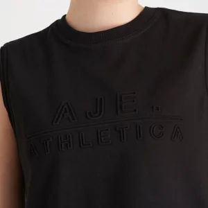 Cheap Aje ATHLETICA Embossed Classic Logo Tank 101 Black