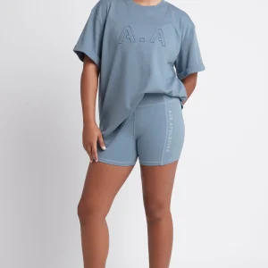 Discount Aje ATHLETICA Embossed Classic Logo T-Shirt 103 Storm Blue