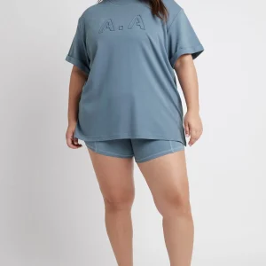Discount Aje ATHLETICA Embossed Classic Logo T-Shirt 103 Storm Blue