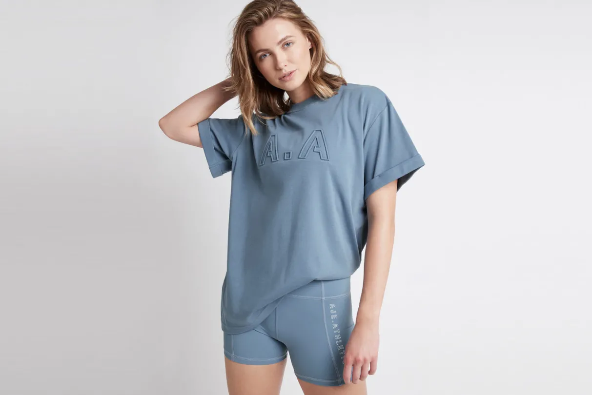 embossed_classic_logo_tshirt__16.webp Discount Aje ATHLETICA Embossed Classic Logo T-Shirt 103 Storm Blue