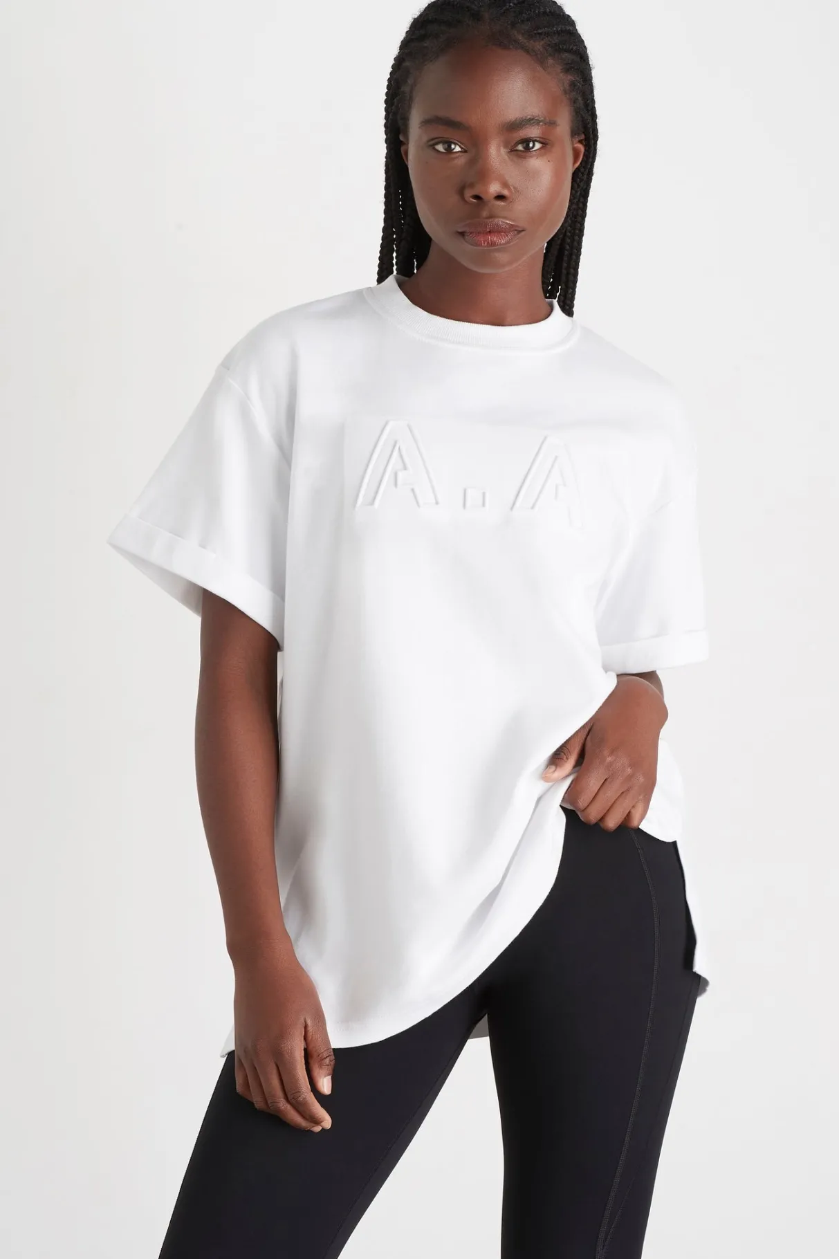 embossed_classic_logo_tshirt__4.webp Online Aje ATHLETICA Embossed Classic Logo T-Shirt 103 White