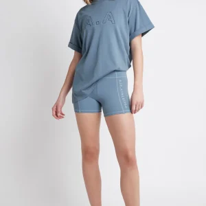 Discount Aje ATHLETICA Embossed Classic Logo T-Shirt 103 Storm Blue
