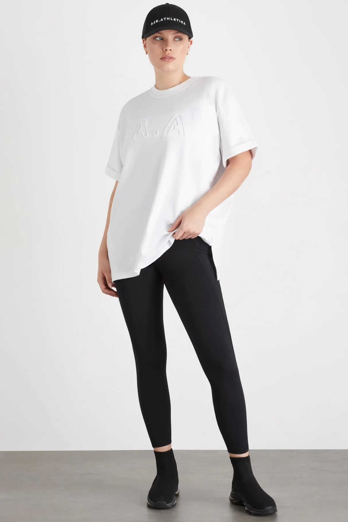embossed_classic_logo_tshirt__7.webp Online Aje ATHLETICA Embossed Classic Logo T-Shirt 103 White