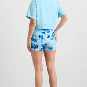 Sale Aje ATHLETICA Embossed Crop Tee 105 Ice Blue/White