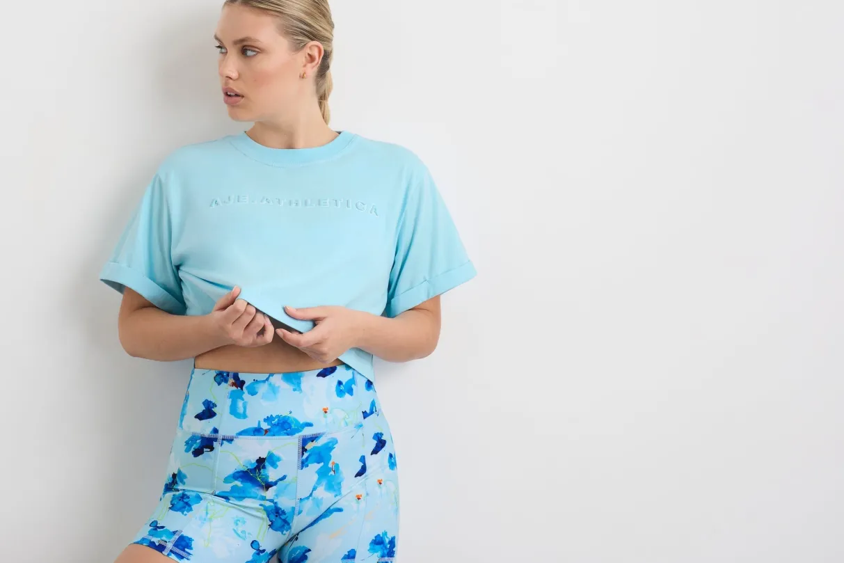 embossed_crop_tee__16.webp Sale Aje ATHLETICA Embossed Crop Tee 105 Ice Blue/White