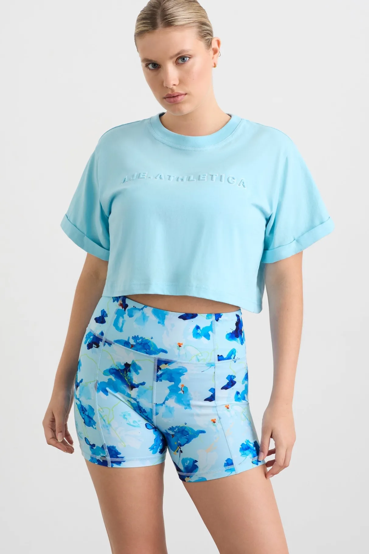 embossed_crop_tee__6.webp Sale Aje ATHLETICA Embossed Crop Tee 105 Ice Blue/White