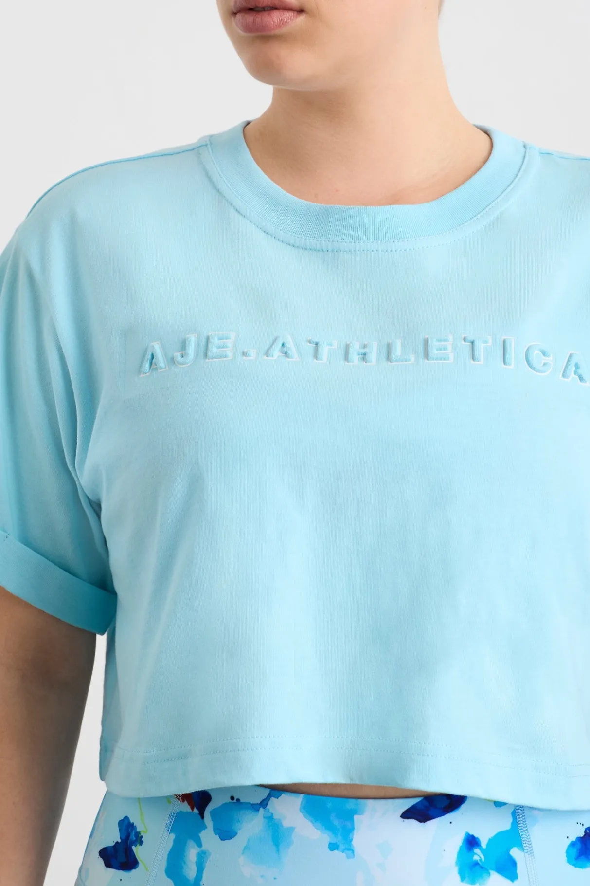embossed_crop_tee__8.webp Sale Aje ATHLETICA Embossed Crop Tee 105 Ice Blue/White