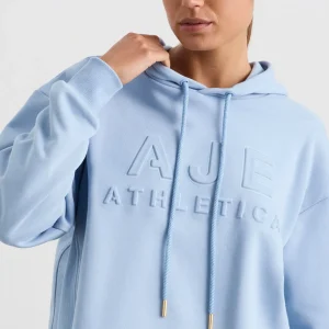 Cheap Aje ATHLETICA Embossed Logo Hoodie 428 Steel Blue