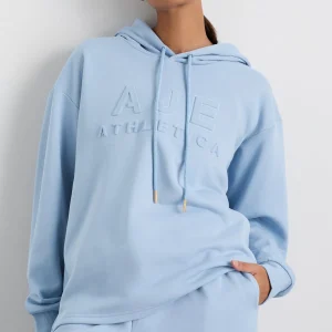 Cheap Aje ATHLETICA Embossed Logo Hoodie 428 Steel Blue