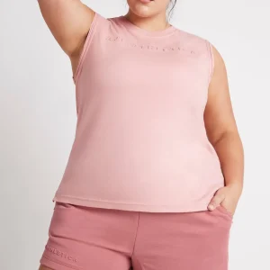Discount Aje ATHLETICA Embossed Logo Tank 101 Rose Quartz/Rose Pink