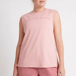 Discount Aje ATHLETICA Embossed Logo Tank 101 Rose Quartz/Rose Pink