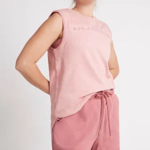 Discount Aje ATHLETICA Embossed Logo Tank 101 Rose Quartz/Rose Pink