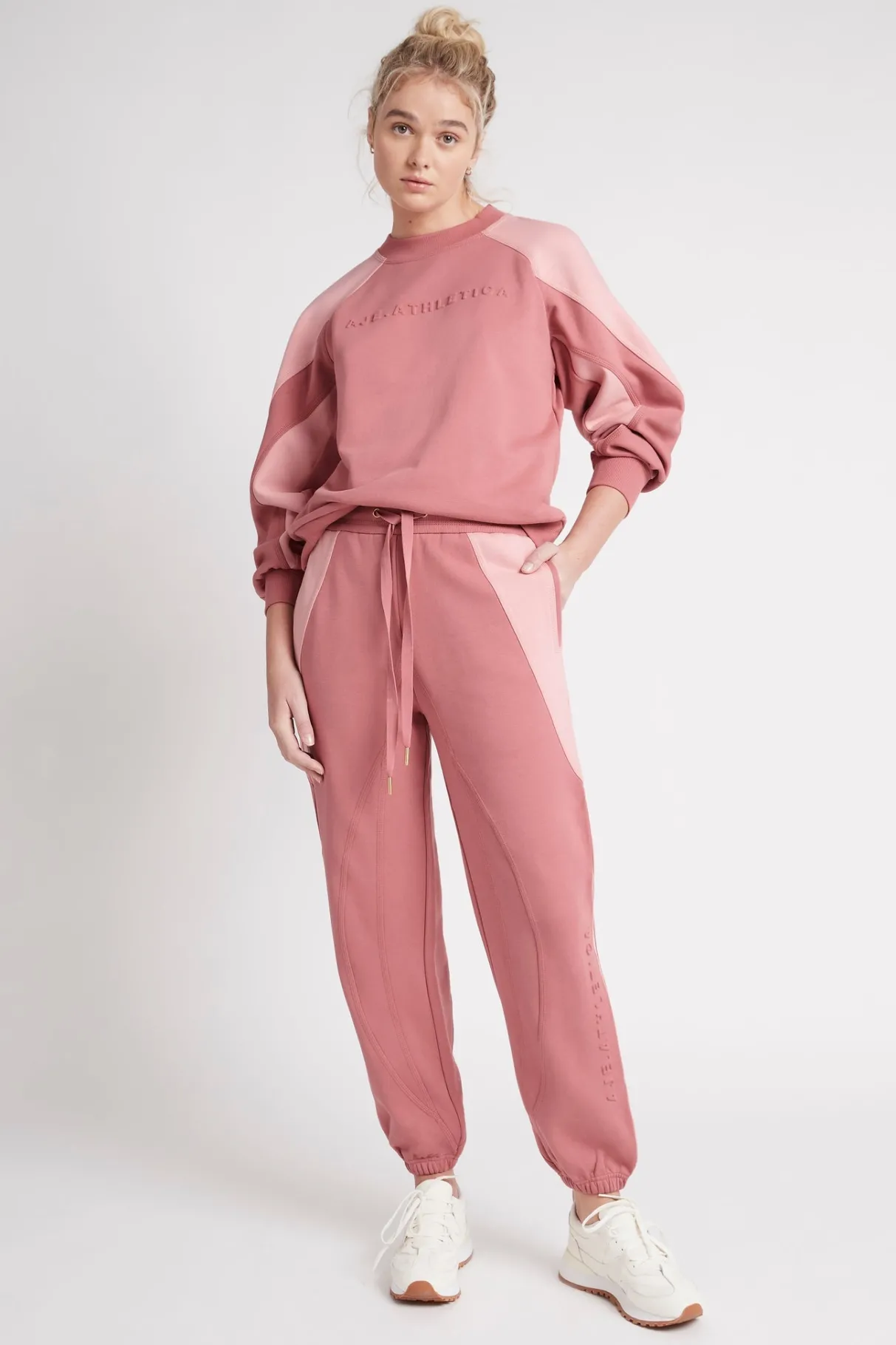 embossed_signature_logo_crew_jumper__5-1.webp Best Aje ATHLETICA Embossed Signature Logo Crew Jumper 410 Rose Pink/Rose Quartz