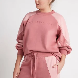 Best Aje ATHLETICA Embossed Signature Logo Crew Jumper 410 Rose Pink/Rose Quartz