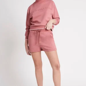 Best Sale Aje ATHLETICA Embossed Signature Logo Funnel Neck Jumper 412 Rose Pink/Rose Quartz
