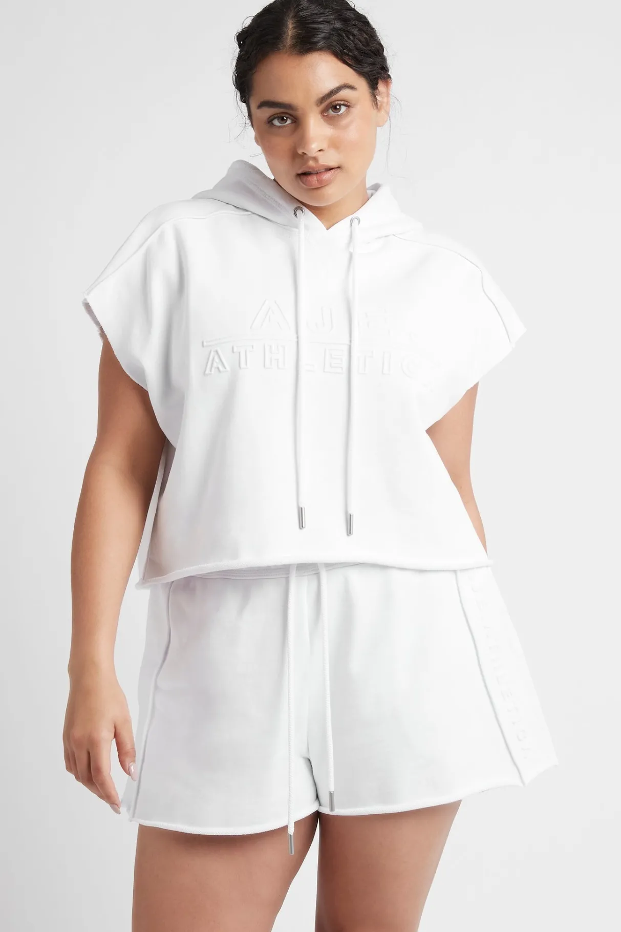 embossed_signature_logo_sweat_shorts__12-2.webp Cheap Aje ATHLETICA Embossed Signature Logo Sweat Shorts 603 White