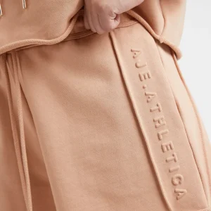Clearance Aje ATHLETICA Embossed Signature Logo Sweat Shorts 603 Sand