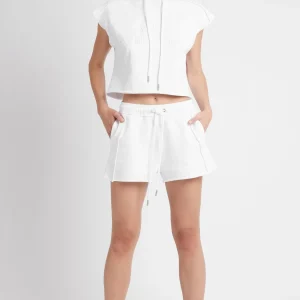 Cheap Aje ATHLETICA Embossed Signature Logo Sweat Shorts 603 White