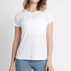 Cheap Aje ATHLETICA Embossed Signature Logo Training T-Shirt 110 White/Storm Blue