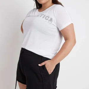 Fashion Aje ATHLETICA Embossed Signature Logo Training T-Shirt 110 White/Black