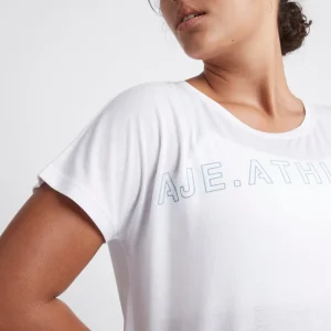 Cheap Aje ATHLETICA Embossed Signature Logo Training T-Shirt 110 White/Storm Blue