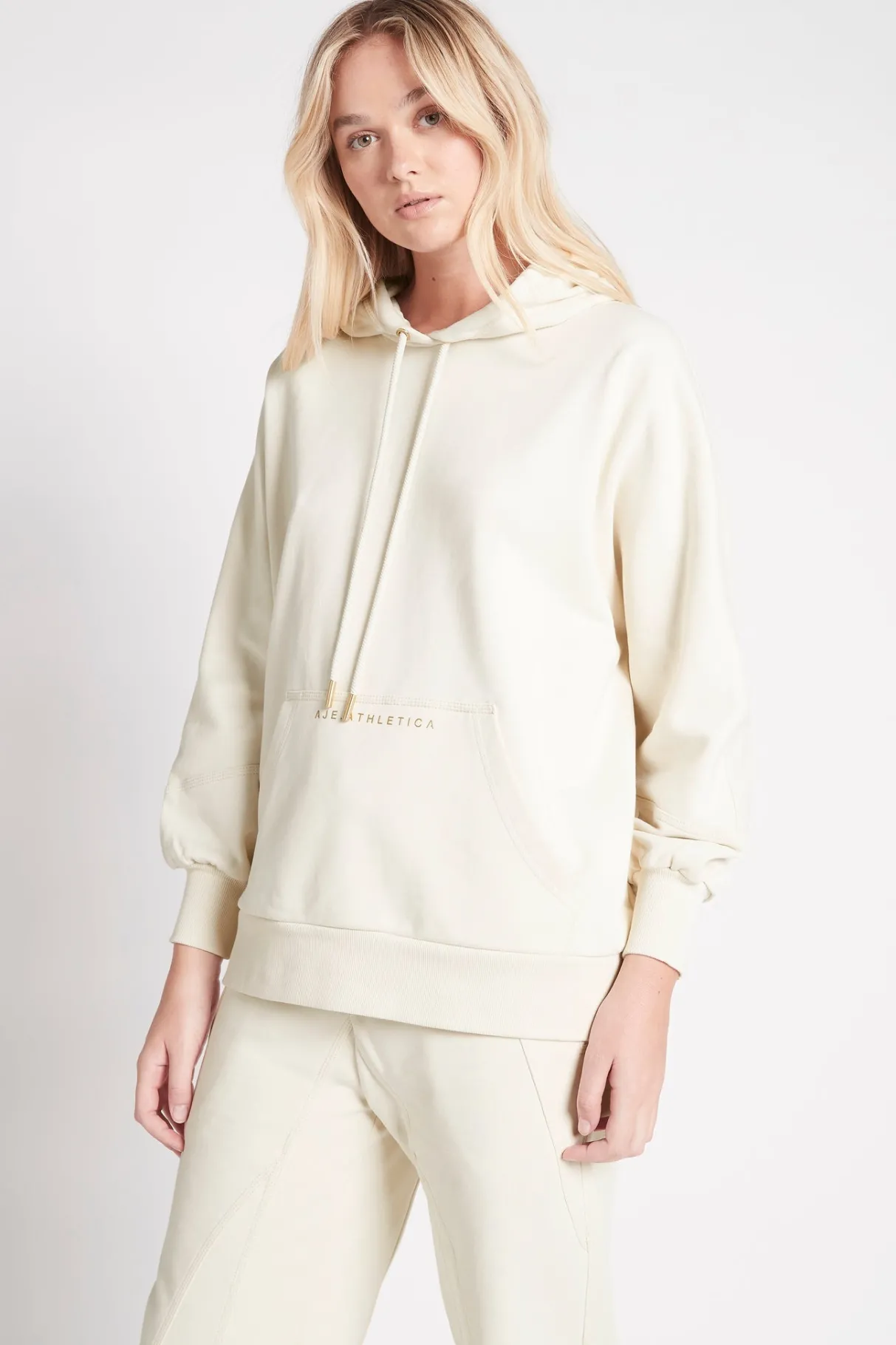 essential_hoodie__3.webp Cheap Aje ATHLETICA Essential Hoodie 411 Light Ivory/Gold